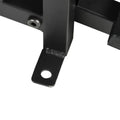 Outdoor Vintage Black Metal Arch 6-ft Garden Bridge with Side-Rails